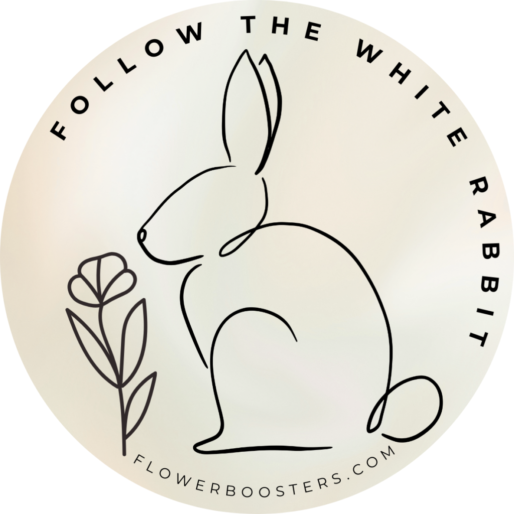 White Rabbit 3 Inch Round Hologram Style Waterproof Sticker