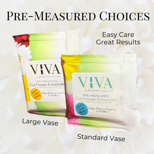 pre-measured flower food V:VA by flower boosters
